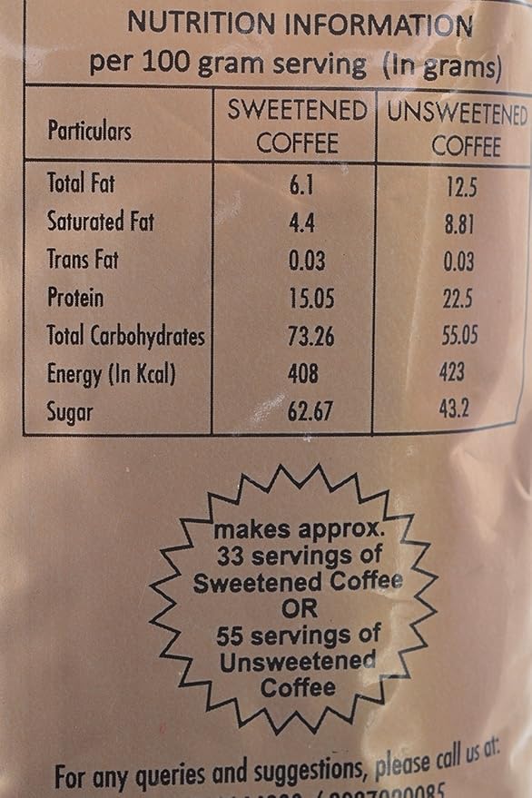 GeeBees Coffee Gold Instant Premix Coffee Low Sugar, 500gms - Image 3