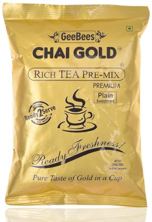 GeeBees Chai Gold Instant Premix Plain Tea Sweetened, 500gms